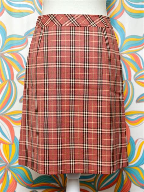 burberry classic plaid skirt|vintage Burberry pleated skirt.